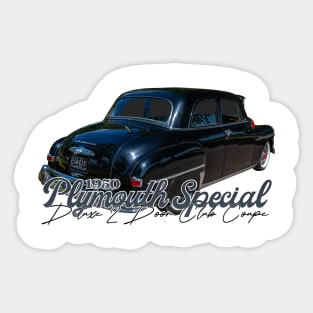 1950 Plymouth Special Deluxe 2 Door Club Coupe Sticker